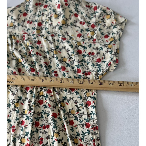 Ninexis NWT Printed Bohemian Rayon Pullover Short Sleeve Blouse Size Medium - Picture 9 of 9